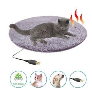 Pet Electric USB Heating Blanket Pad Bed Mat for Small Dog Cat with Thermostat