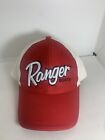 Ranger Boats OSFM Red White Cap Hat Strap Back The Game Brand Adjustable