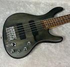 Ibanez Ergodyne EBD405 5 string electric bass guitar in transparent black finish