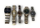 Vintage Men's Lot of 5 Watches Kenneth Cole, Route 66, Fossil Assorted