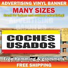 COCHES USADOS Advertising Banner Vinyl Mesh Sign Auto Truck USED CARS FOR SALE