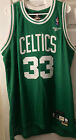 Larry Bird Boston Celtics Legend NBA Jersey Men L Reebok #33 Vtg XLNT Rd Green