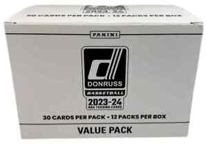 2023-24 Panini Donruss NBA Basketball Cello /Fat Pack Box. 12 Packs (Wemby?)