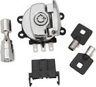 Drag Specialties Side Hinge Ignition Switch with Fork Lock Chrome #1072712 (For: Harley-Davidson Heritage Springer)