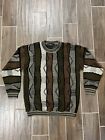Protege Collection Knit Sweater Multi Color Goggi Style Pullover Vintage XL