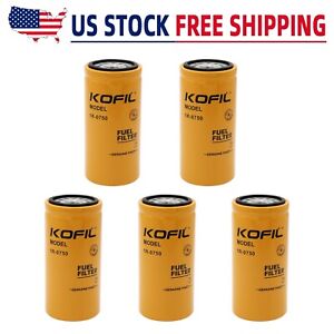 *Kit of 5* 1R-0750 Engine Fuel Filter fits for P551313,FF5320,33528,BF7633