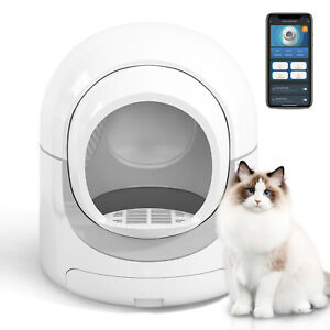 Self Cleaning Cat Litter Box, APP Control/Odor Removal/Safety Protection