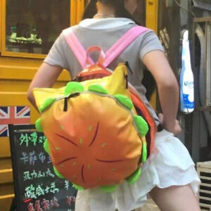 Creative Cheeseburger Backpack Cartoon Large Capacity Shoulder Bag Girl Backpack