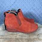 Sorel Boots Women's 9 Evie Pull On Shoes Waterproof Red Suede NWT