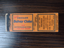 Diamond Quality Chicago Solvay Coke Premier Restaurant Matchcover