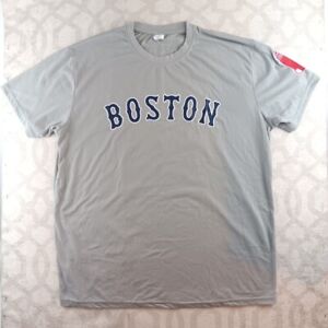 Boston Red Sox BOSTON STRONG 617 MLB Promo Gray T-Shirt Mens XL