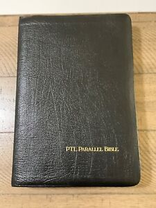 Holy Bible  PTL Parallel Edition The Living Bible & KJV Large Print 1984 EUC