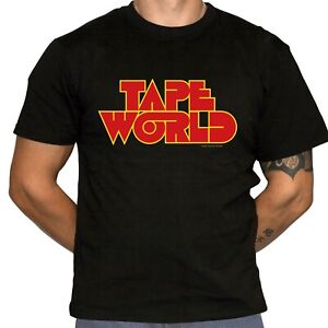 Tape World T-Shirt - Defunct Music Store Logo - 100% Preshrunk Cotton T-Shirt