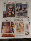 Lot of 4 McCall's Simplicity Easter Halloween Christmas Craft Sewing Pattern