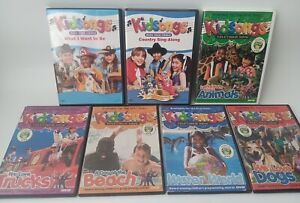 Kidsongs 7 DVD LOT PBS KIDS Waterworld Dogs Animals Beach Sing-Along Trucks, etc