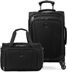 Travelpro Runway 2-pc Luggage Carry on Set w Softside 4-Wheel Spinner & Tote  kp