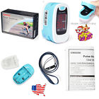 LED Finger Pulse Oximeter,Blood Oxygen Monitor,Sky blue,SPO2,PR Monitor,FDA,USA