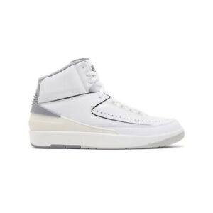 Nike Men's Air Jordan 2 DR8884-100 White/Cement Grey/Sail/Black SZ 7-15