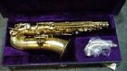 Vintage Frank Holton Gold Plated Alto Saxophone 1914 W/Case and Neck Musty