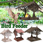Bird Feeders For The Outdoors Wooden Rustic Bird Feeder Stand Up & Hanging