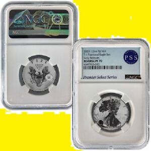 2023 Eagle 1/2 oz coins 999 silver  NGC Reverse Proof 70 Early Releases Fiji