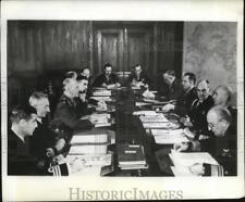 1942 Press Photo Rear Admiral W.R. Patterson, in US & British Chiefs Meeting