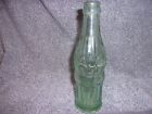 NACO North American Creameries Green Tint 6 1/2 OZ Ribbed Art Deco Soda Bottle