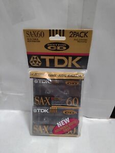 TDK SA IEC II Type II High Position 60 Minutes Cassette Tape 2 Pack New Sealed