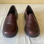 Dansko Professional Oiled Mahogany Brown Leather Clogs Slip On Shoes Sz 38 / 8
