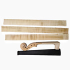 New ListingMaple wood Flamed Violin Neck Head,Violin Ribs,Ebony violin Fingerboard,4/4 Size