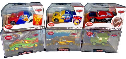 Disney Store Pixar Cars Lot of 6~Vitaly Petrov, FROSTY Chaser, Fabrizio, Sarge+