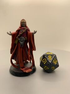 Red Necromancer hand painted dungeons and dragons miniatures