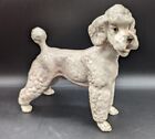 Keramos White Standard Poodle Boy Dog Figurine, Wien Vienna Austria, Large