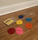 Learning Resources Fraction Circles Math Manipulatives Plastic Tools Home School