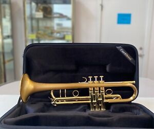 New Carol Brass CTR-5060H-GSS-SLB Pro Bb Trumpet,Satin Lacquered Bell; with Case