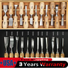 Wood Carving Hand Chisel Tool Set 12pcs Professional Woodworking Gouges Tools US