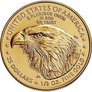 New Listing2021 - 1/2 oz Gold Coin - American Eagle (Type 2)