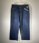 Vintage Karl Kani Jeans Baggy Wide Leg Denim Embroidered Y2k Hip Hop Mens 40x34