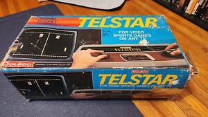 Vintage 1976 Coleco Telstar 6040 Console + Box &Manual For Game, no RF