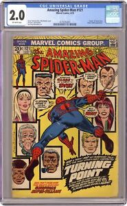 Amazing Spider-Man #121 CGC 2.0 1973 4176353001 Death of Gwen Stacy