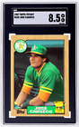 1987 Topps #620 Jose Canseco Tiffany SGC 8.5