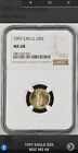 1997 EAGLE G$5 MS68 NGC 1/10TH OZ GOLD COIN