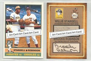 Willie Stargell Pirates & Brooks Robinson  Orioles 2024  Baseball art card