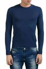 Prada Men's 100% Cashmere Ocean Blue Crewneck Sweater US XS IT 46
