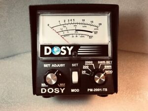 Dosy PM2001 PM-2001-TS Inline Watt Meter CB 2000 watt BIG FACE MADE IN USA METER