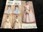 Vogue Pattern 7681 Little Girls Flower Girl~Formal Dress in 2 Lengths ~Overskirt