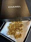 CHANEL Necklace Belt Chain AUTH Coco Mark Vintage Rare Ball Long Pendant F/S C77