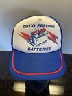 Vintage Made In USA Delco Freedom Batteries Mesh Snapback Trucker/Ball Cap