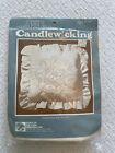 NEW 1980s Needlecraft Candlewicking Circle Pillow Kit 14x14 Cotton Complete