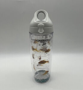 Tervis 24 Oz. Insulted Tumbler Water Bottle Travel Cup With Lid Goldfish